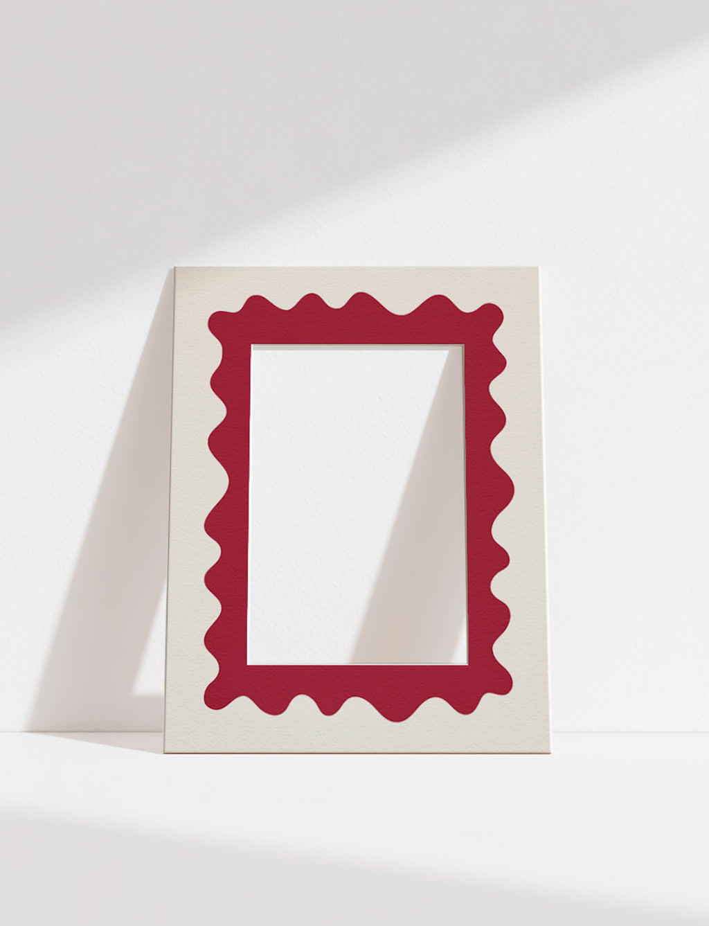 Wave Photo Mount in Maroon