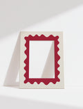 Wave Photo Mount in Maroon