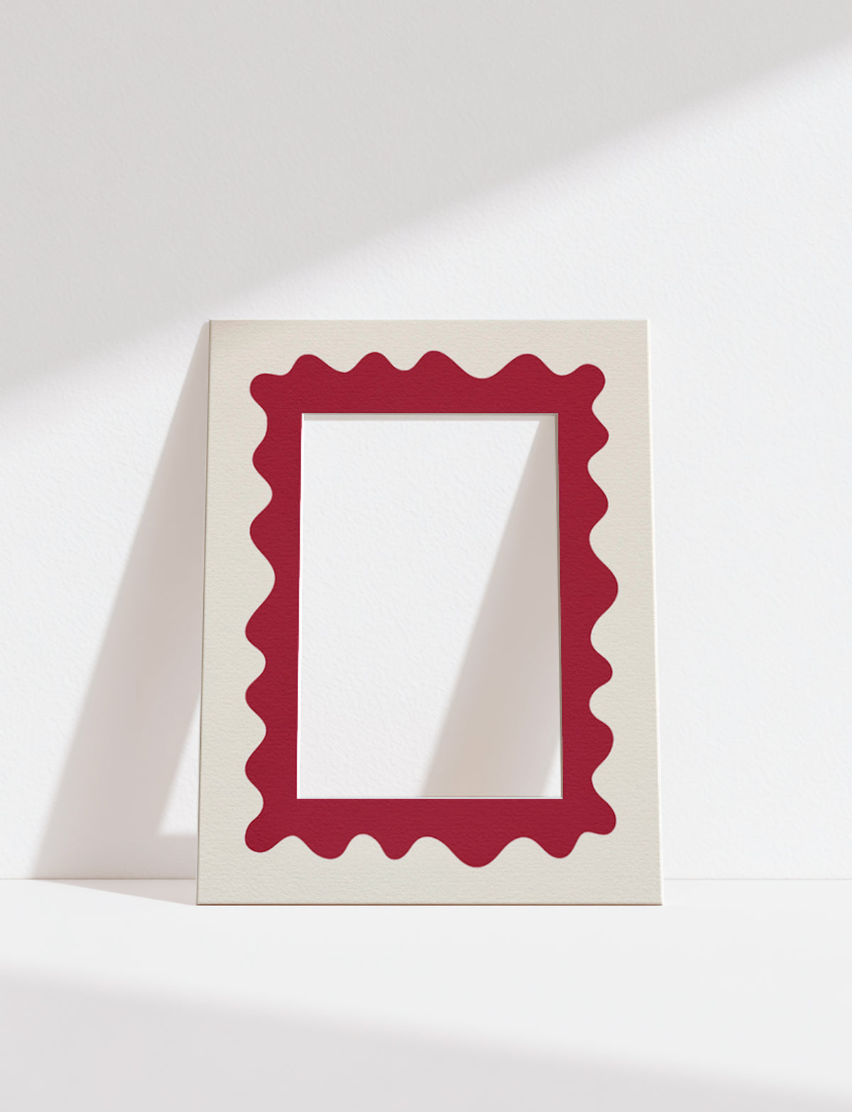 Wave Photo Mount in Maroon