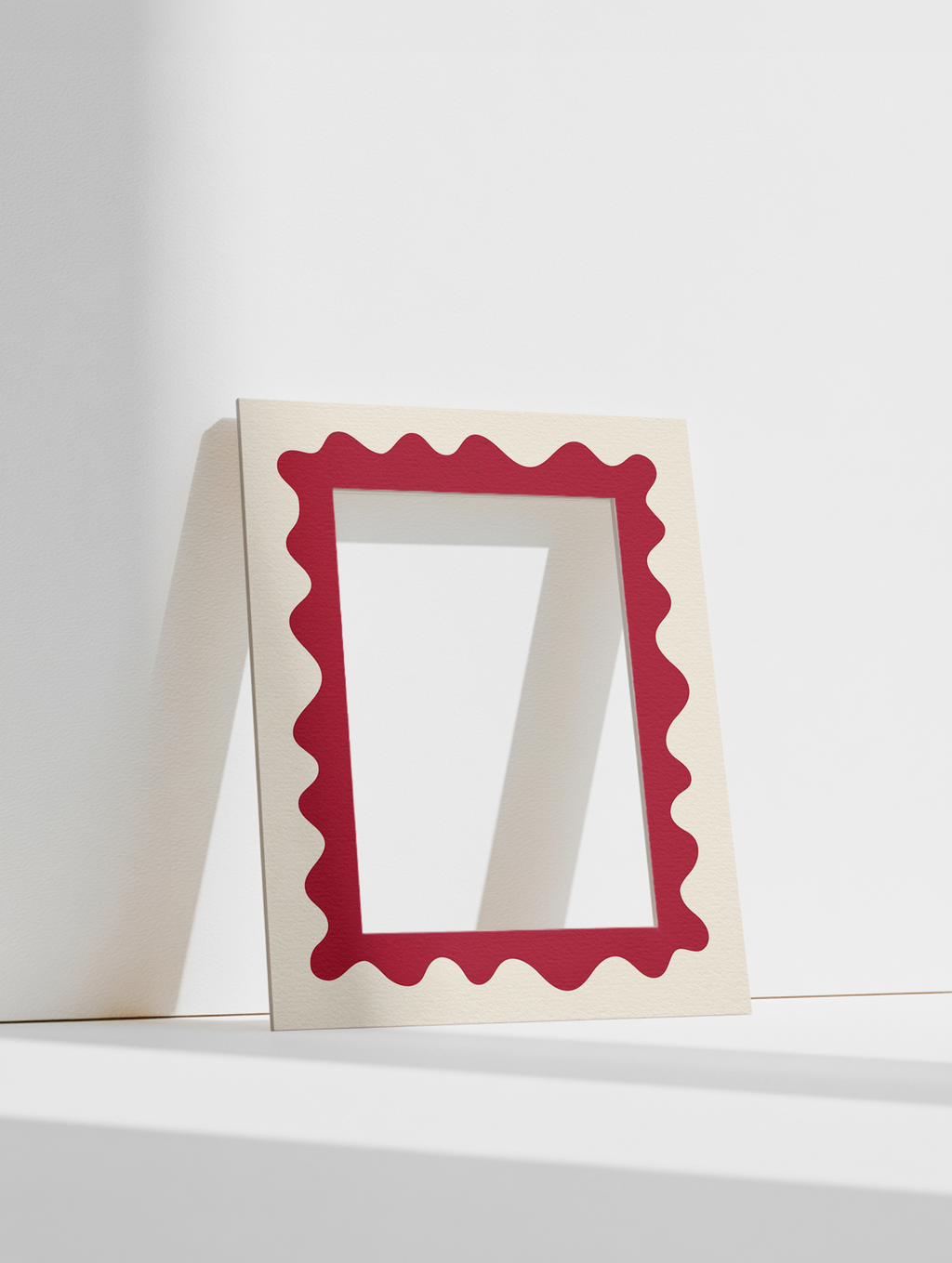 Wave Photo Mount in Maroon