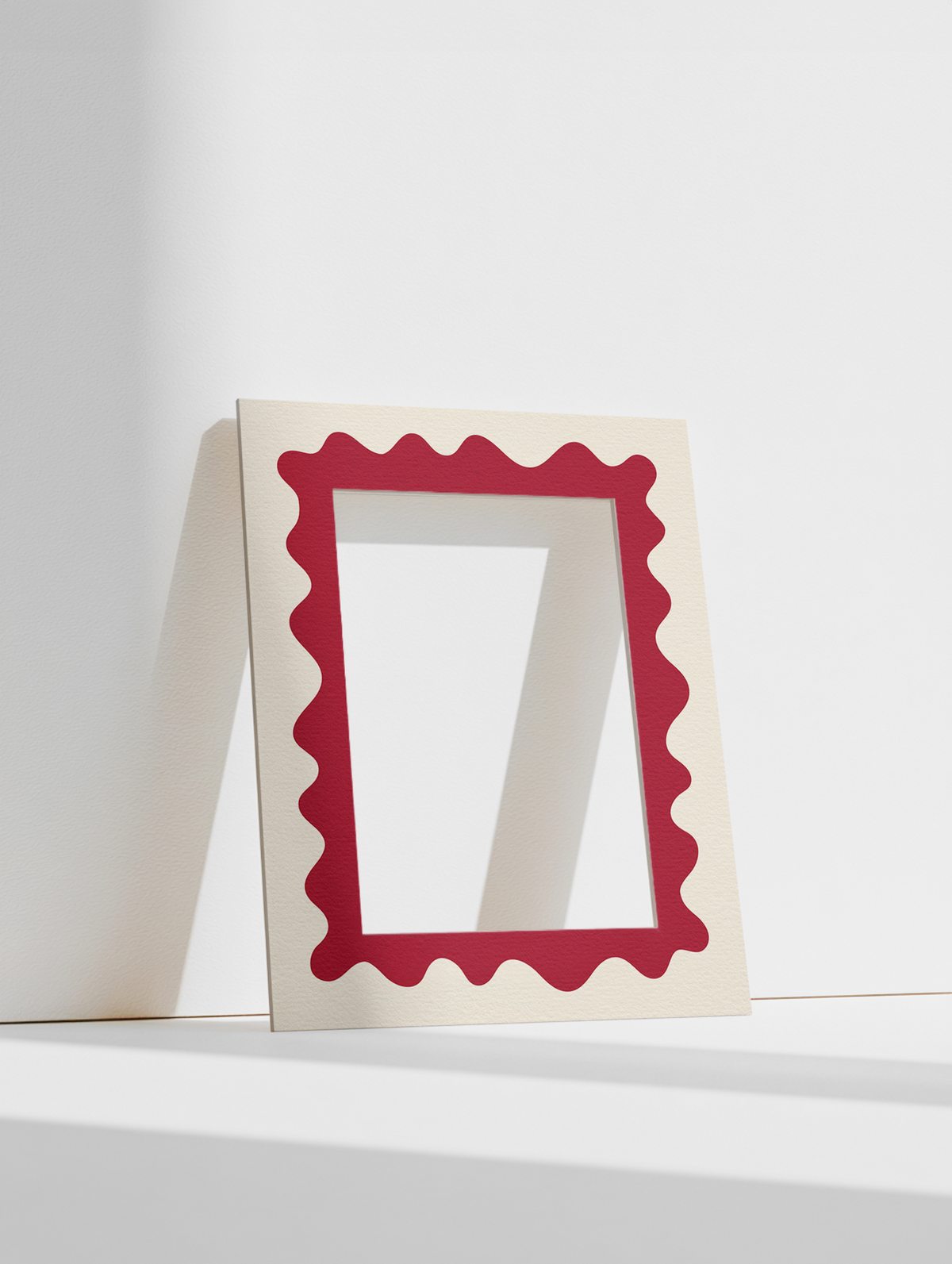 Wave Photo Mount in Maroon