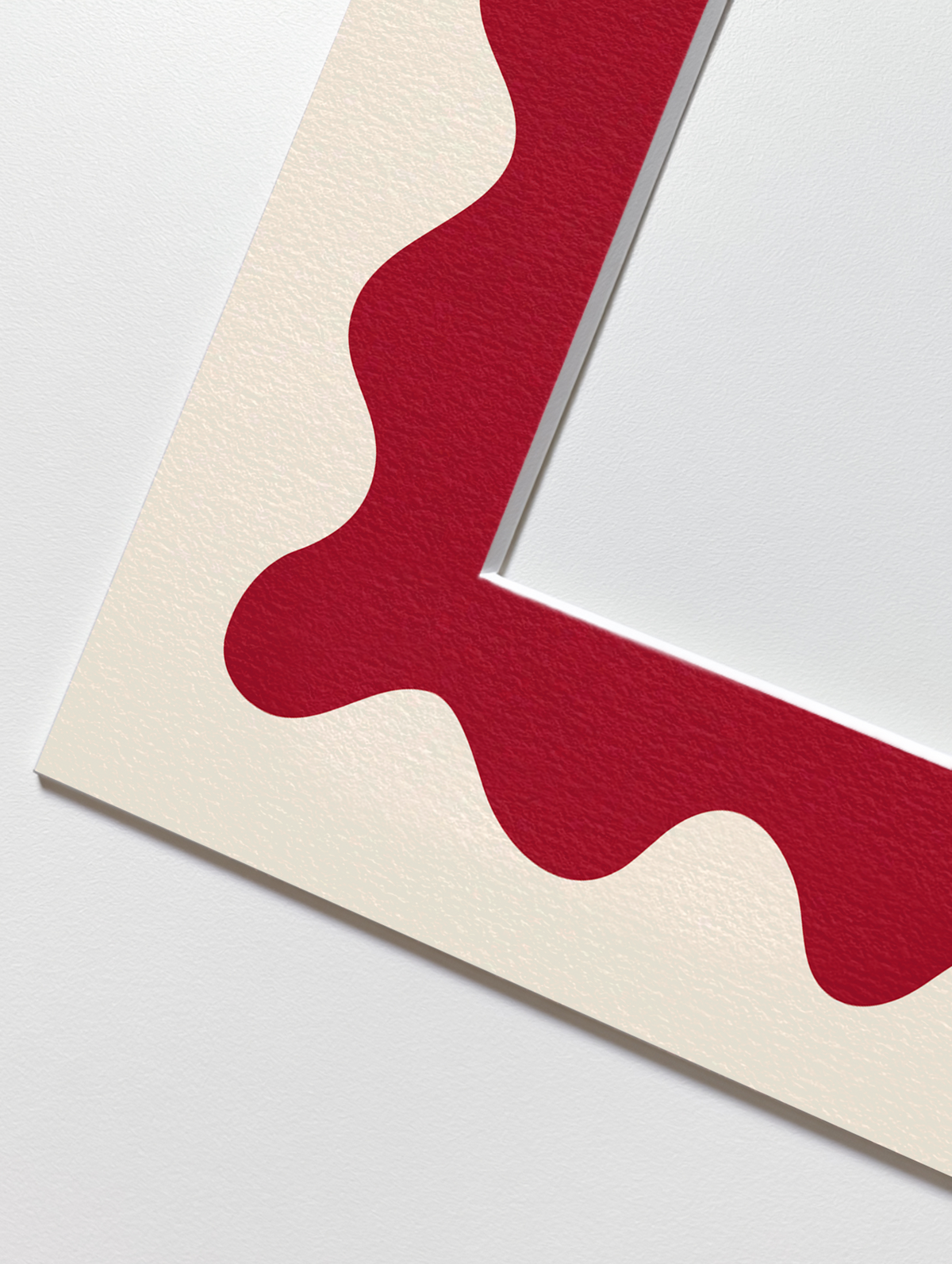 Wave Photo Mount in Maroon