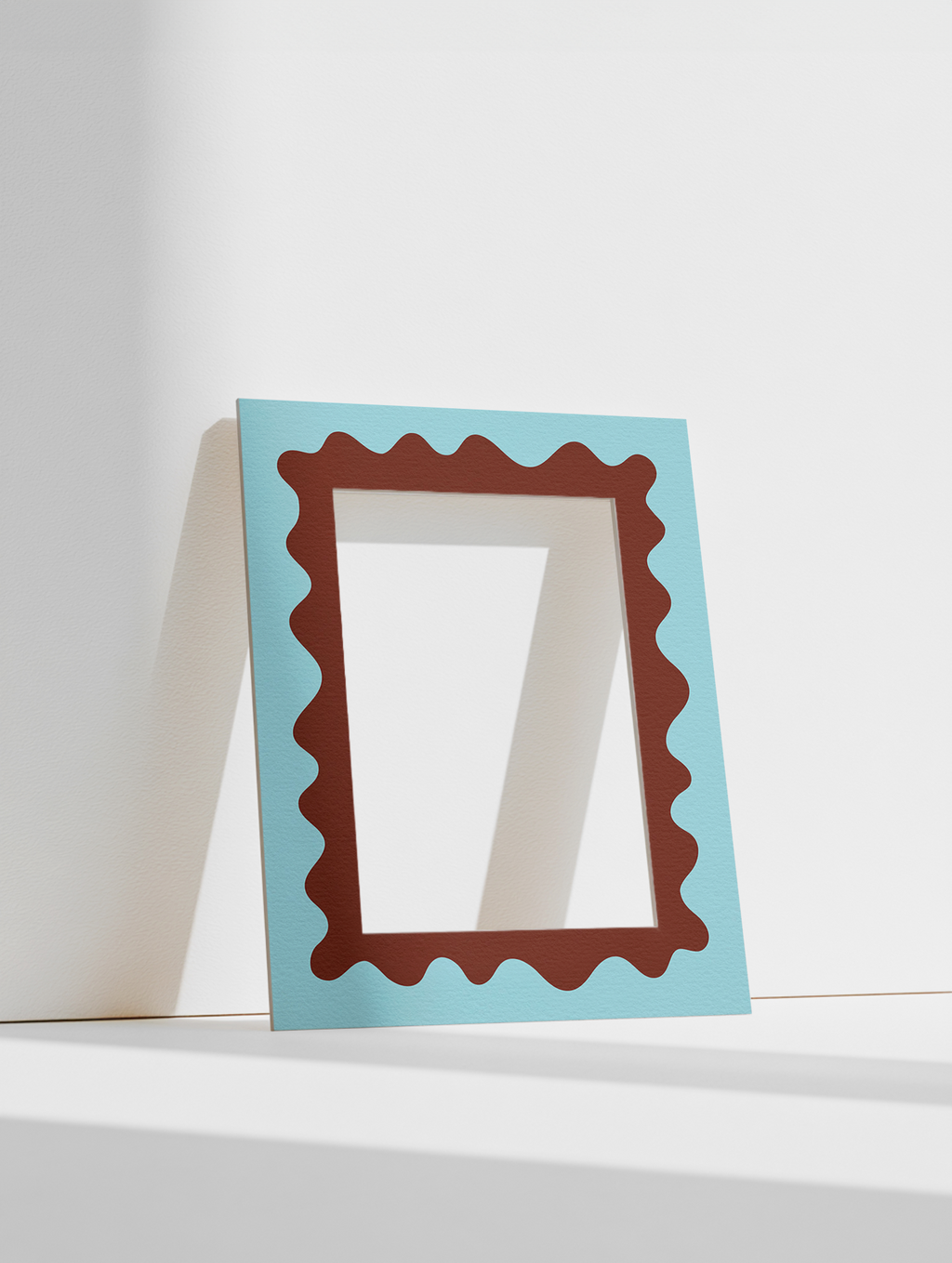 Wave Photo Mount in Blue