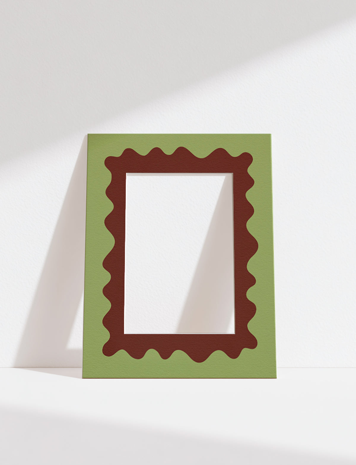 Wave Photo Mount in Green