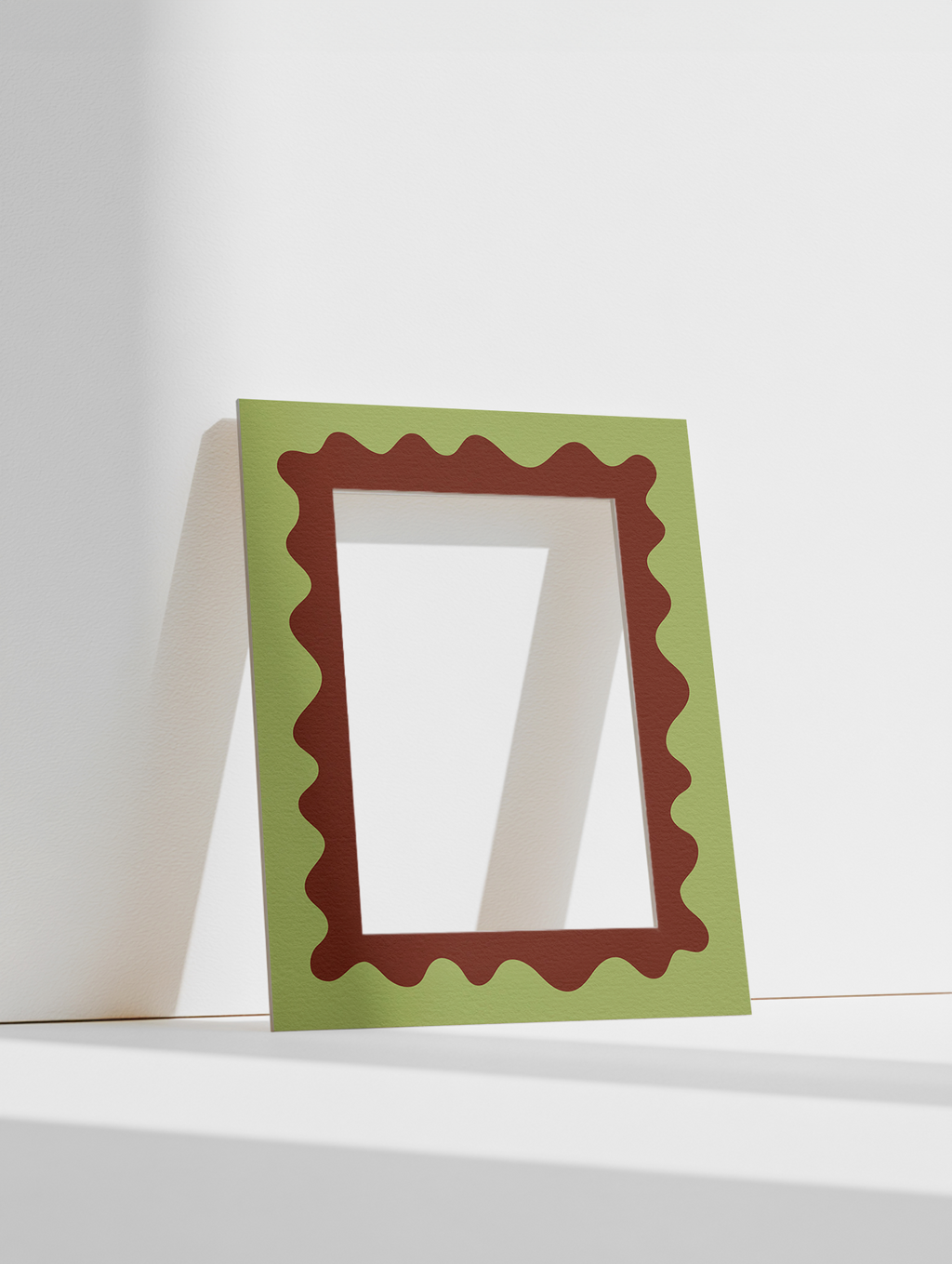 Wave Photo Mount in Green