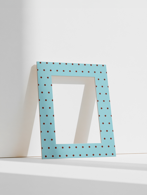 Dot Photo Mount in Blue