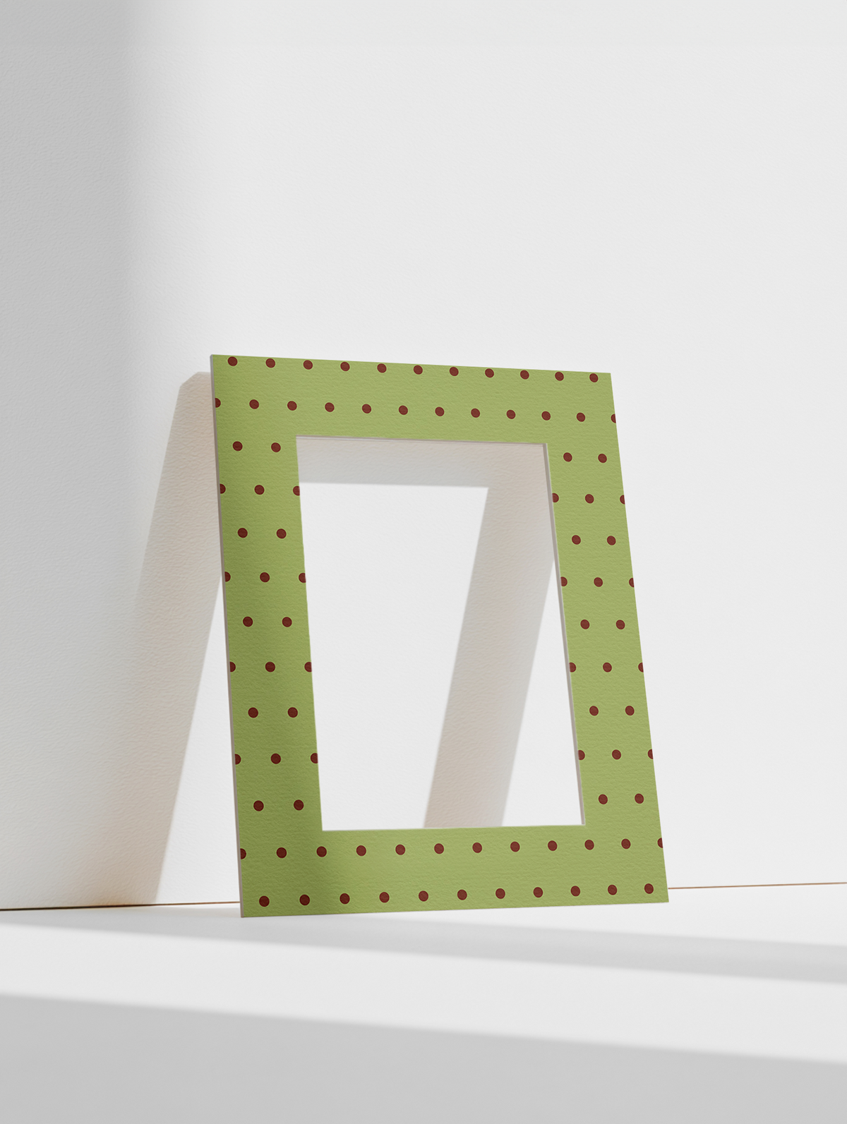 Dot Photo Mount in Green