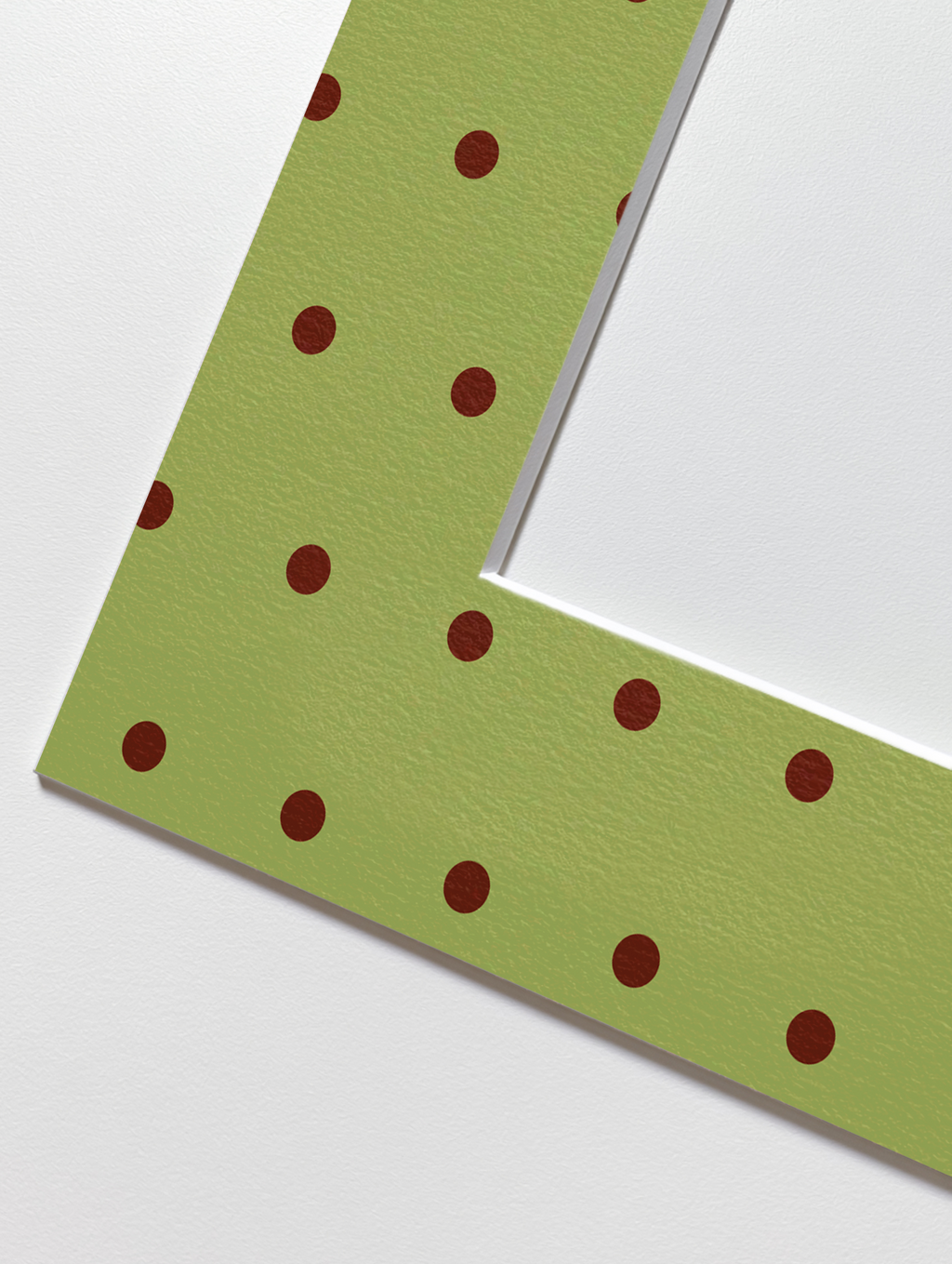Dot Photo Mount in Green