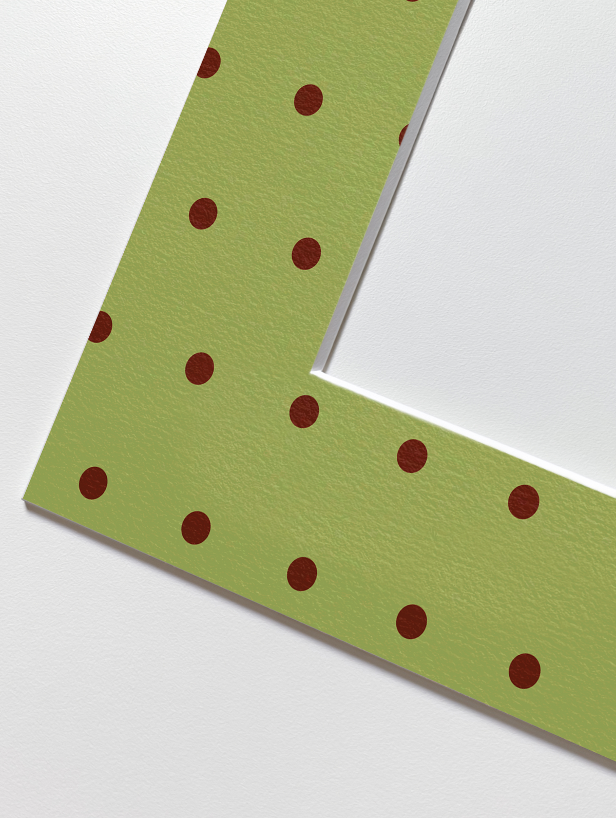 Dot Photo Mount in Green