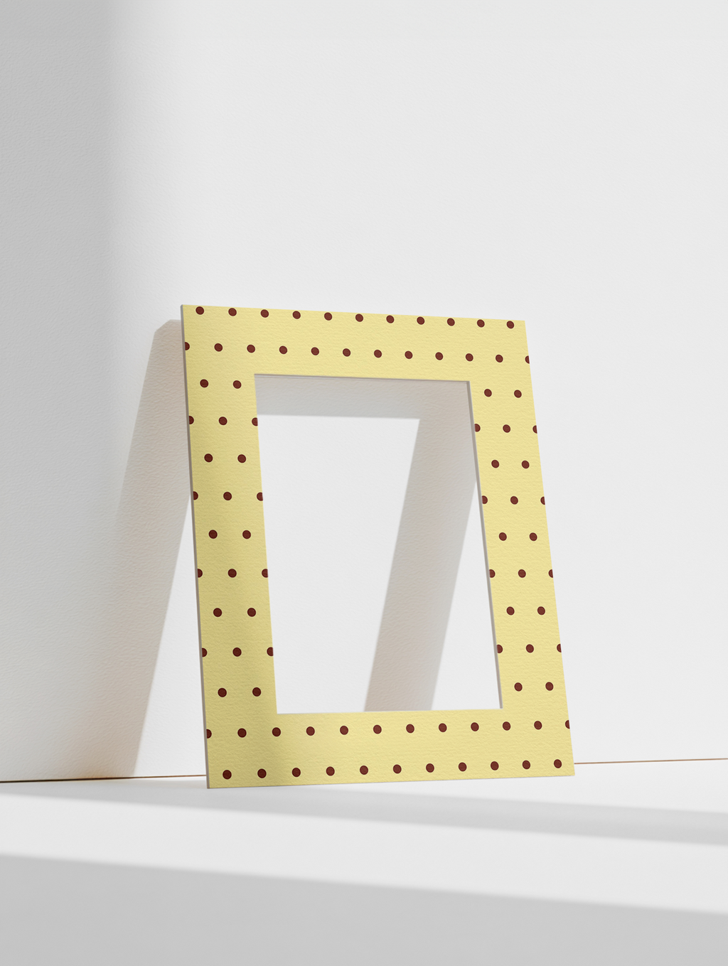 Dot Photo Mount in Yellow