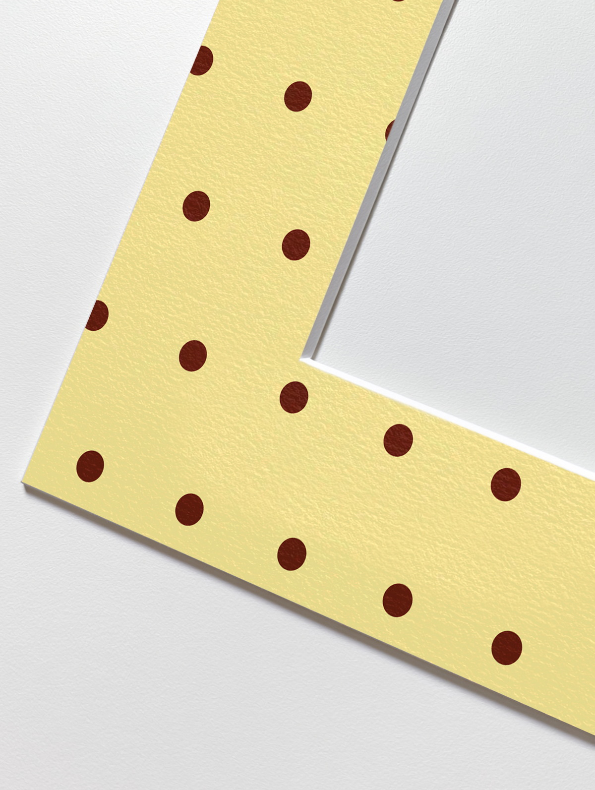 Dot Photo Mount in Yellow