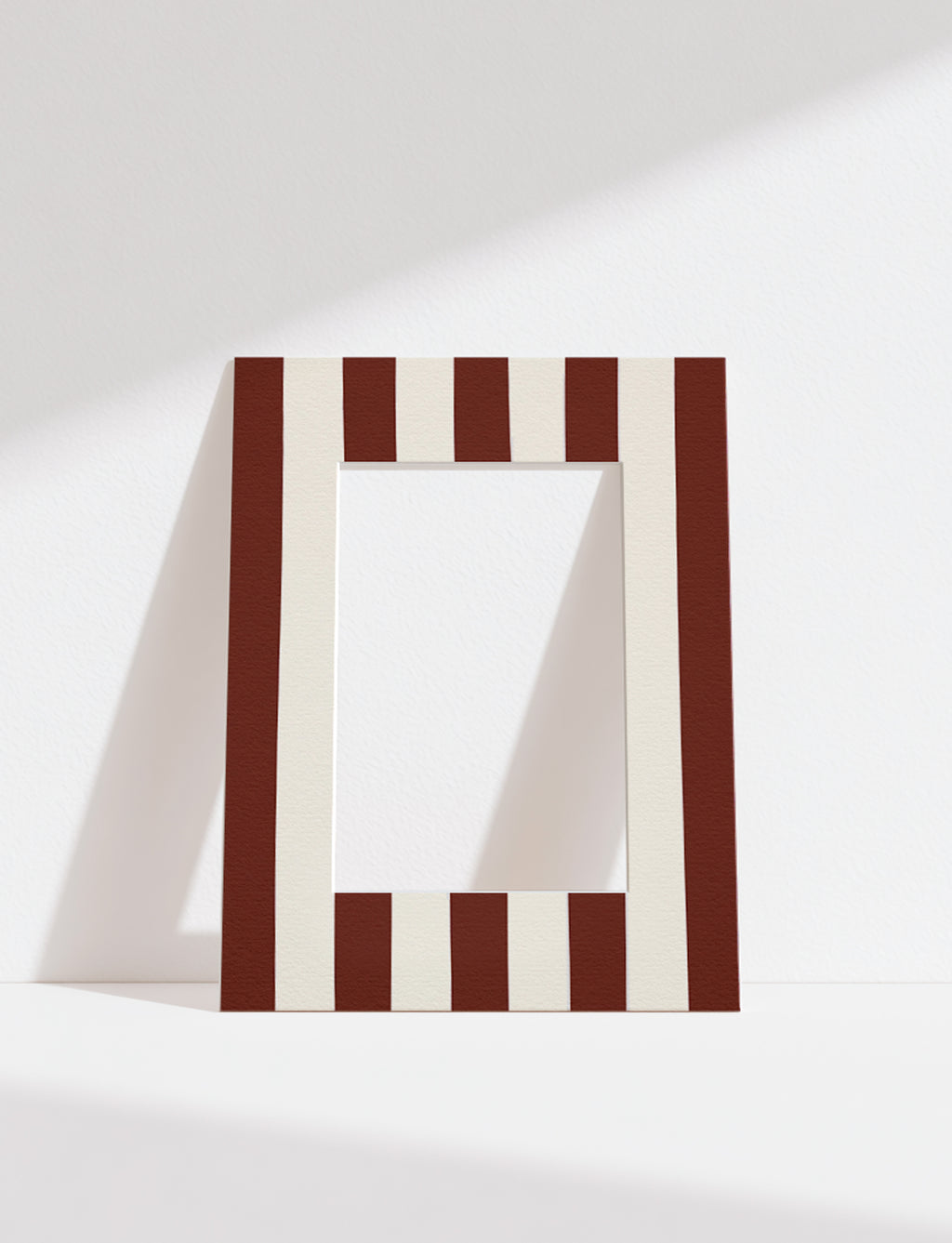 Stripe Photo Mount in Brown