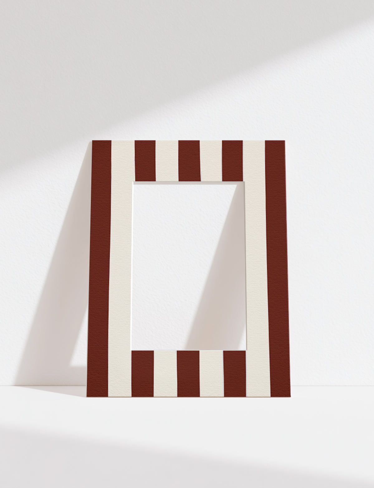 Stripe Photo Mount in Brown
