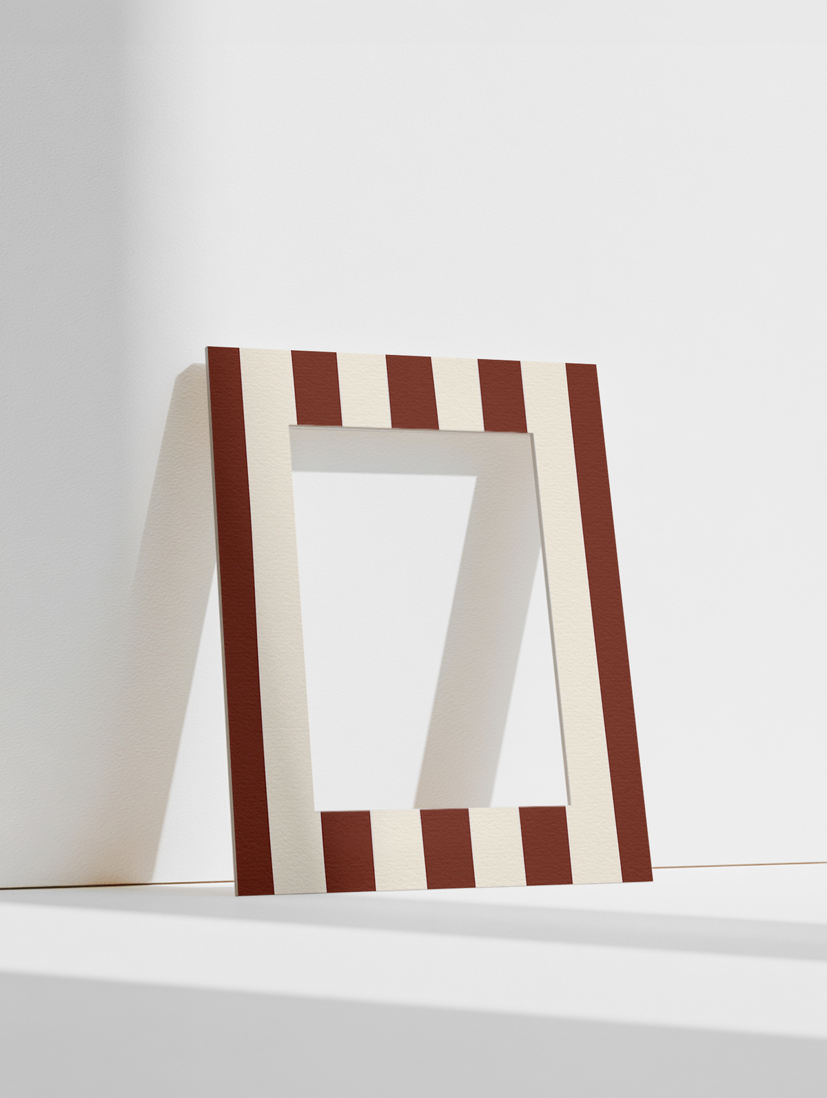 Stripe Photo Mount in Brown