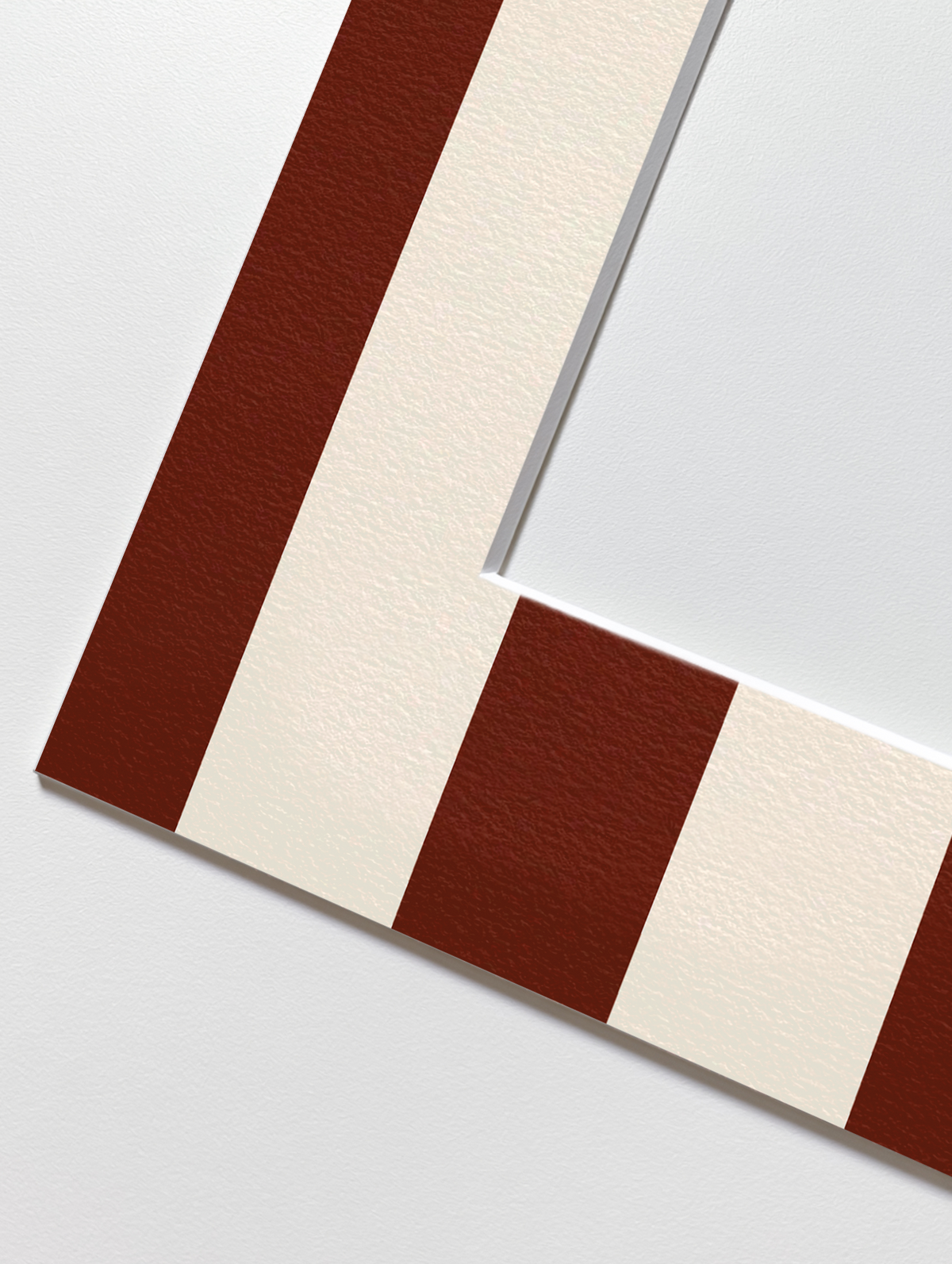 Stripe Photo Mount in Brown