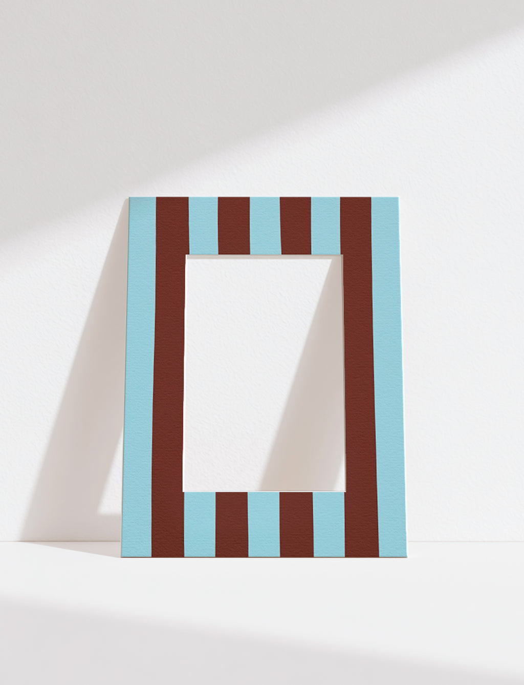 Stripe Photo Mount in Blue