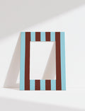 Stripe Photo Mount in Blue