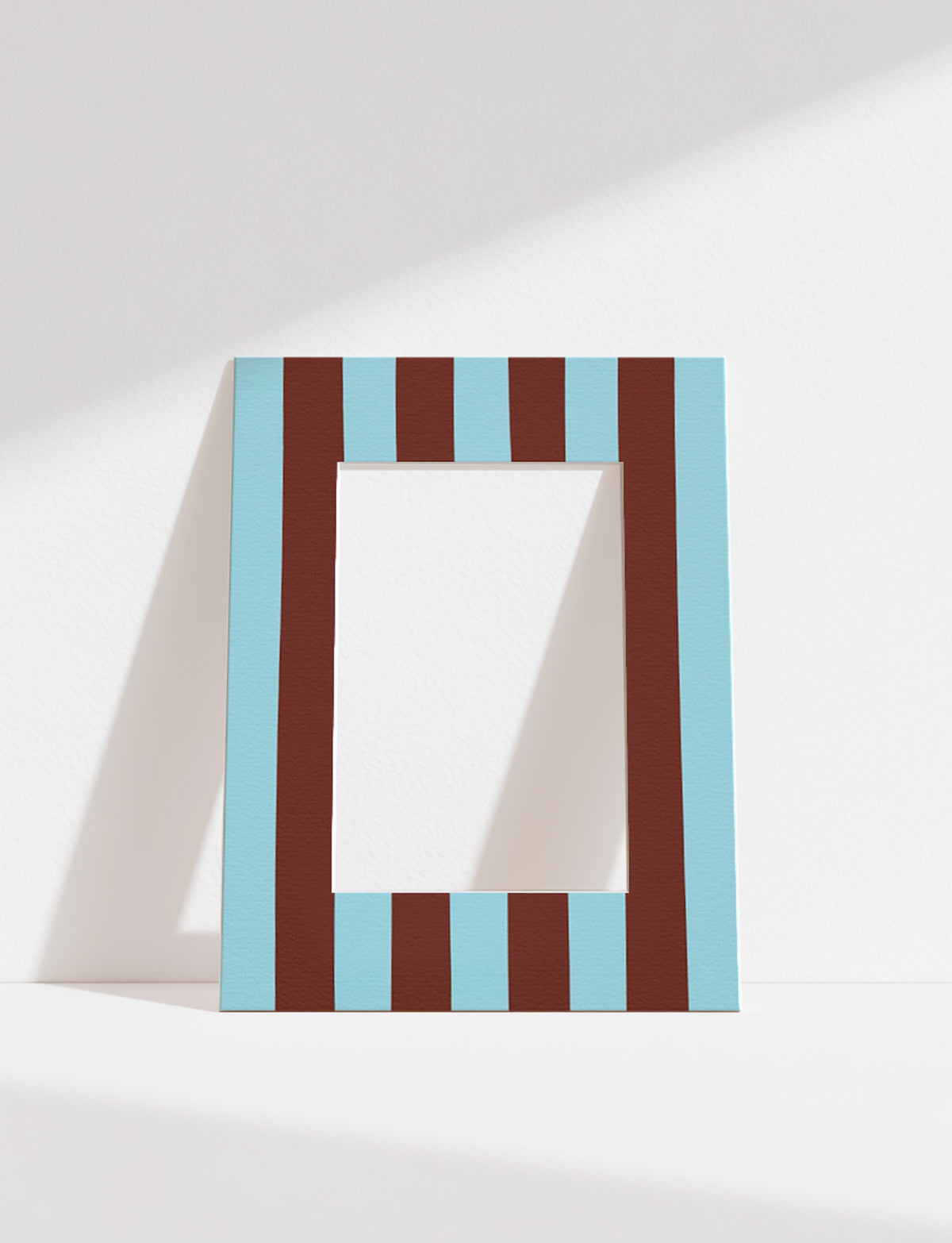 Stripe Photo Mount in Blue