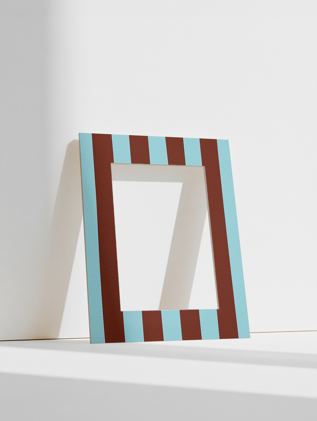 Stripe Photo Mount in Blue