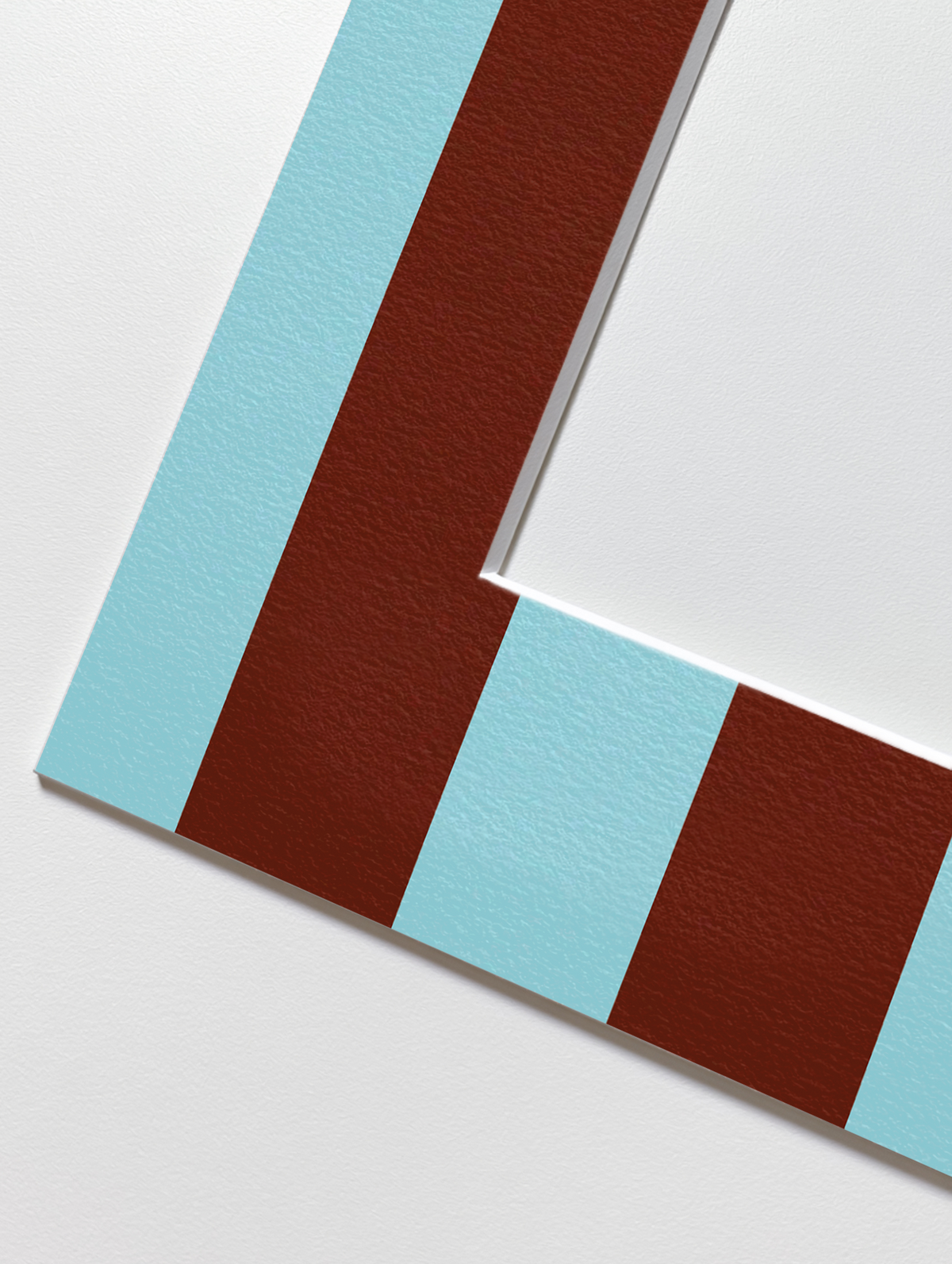 Stripe Photo Mount in Blue